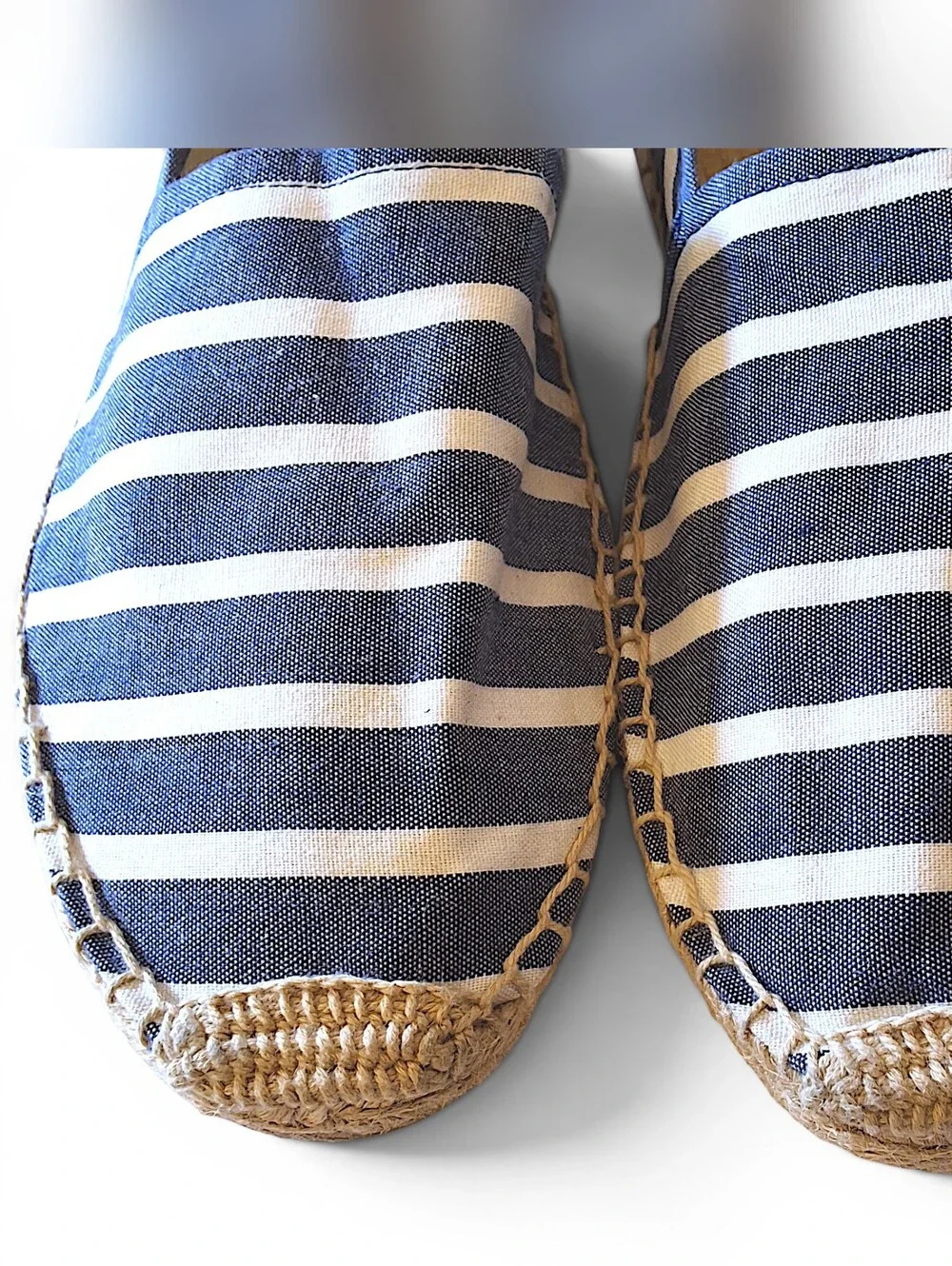 Soludos Striped Espadrilles Women’s Size 10 Blue White Slip On Flats